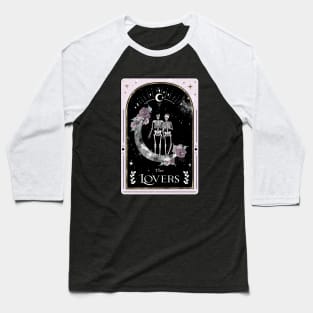 The Lovers Tarot Card Baseball T-Shirt